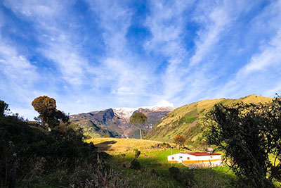 View over the mountains